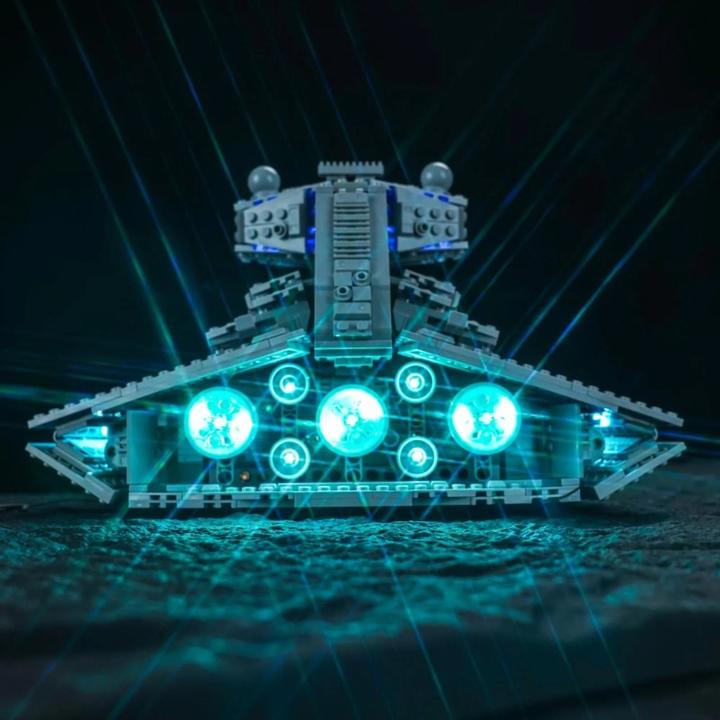 Produktbild BrickBling LED Licht Set für LEGO Star Wars: Imperialer Sternzerstörer (75394) inkl. Fernbedienung