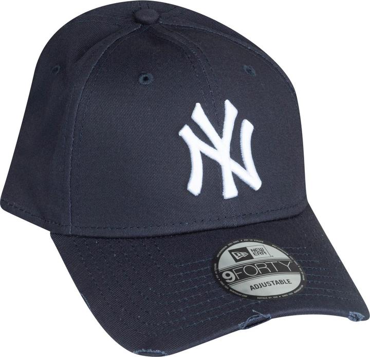 Actual product image New Era 9Forty Strapback Cap - Distressed Ny Yankees Navy