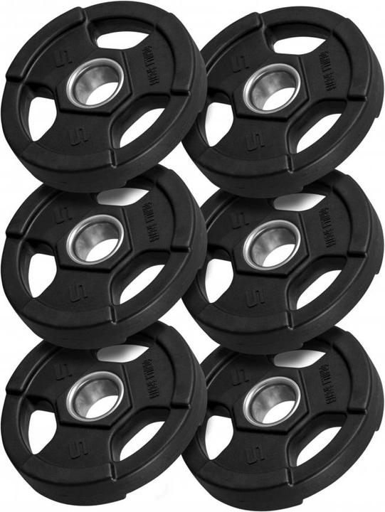 Gorilla Sports Hantelscheiben (6 x 5 kg)