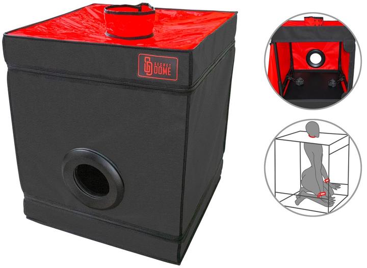 Actual product image Secret Dome â€“ Kink Club Cabina Bukkake Schwarz & Rot