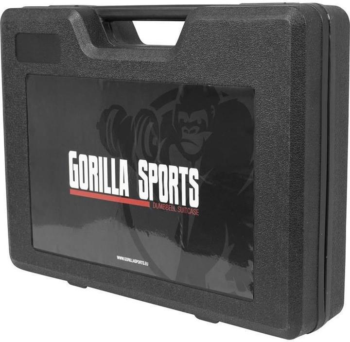 Immagine prodotto Gorilla Sports Set di manubri (4 x 2,5 kg, 4 x 1,25 kg)