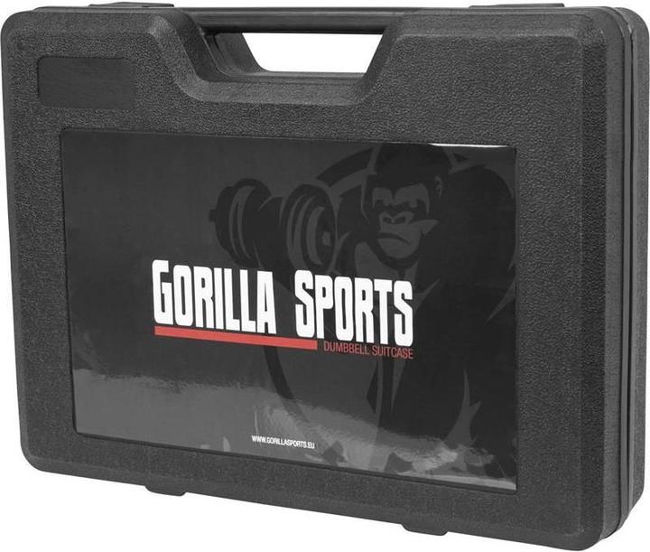 Immagine prodotto Gorilla Sports Set di manubri (4 x 2,5 kg, 4 x 1,25 kg)