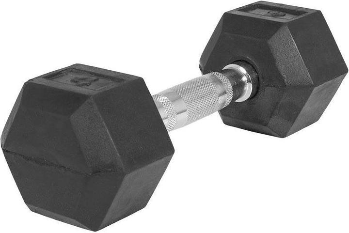 Produktbild Gorilla Sports Hexagon Gummi Studio Hantel (1 x 4 kg)