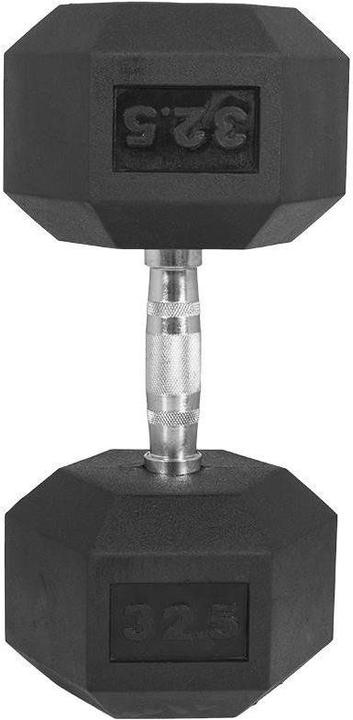 Actual product image Gorilla Sports Hexagon Rubber Studio Dumbbell (1 x 50 kg)
