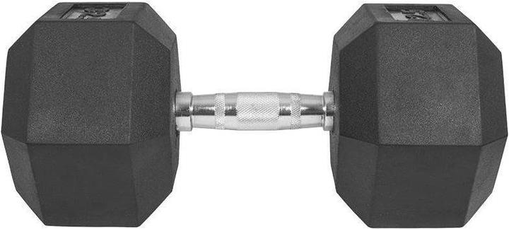 Actual product image Gorilla Sports Hexagon Rubber Studio Dumbbell (1 x 50 kg)