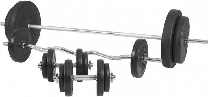Actual product image Gorilla Sports Barbell set (4 x 1.25 kg, 4 x 2.5 kg, 2 x 5 kg, 2 x 10 kg, 2 x 15 kg)
