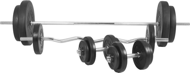 Actual product image Gorilla Sports Barbell set (4 x 1.25 kg, 4 x 2.5 kg, 2 x 5 kg, 2 x 10 kg, 2 x 15 kg)