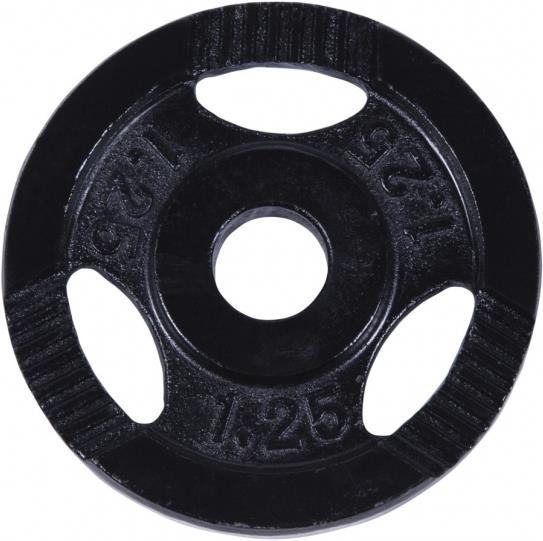 Image du produit Gorilla Sports Plaque de poids en fonte Gripper noir 0,5-20 KG (1 x 1.25 kg)