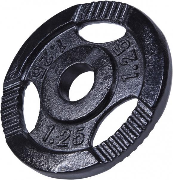 Image du produit Gorilla Sports Plaque de poids en fonte Gripper noir 0,5-20 KG (1 x 1.25 kg)