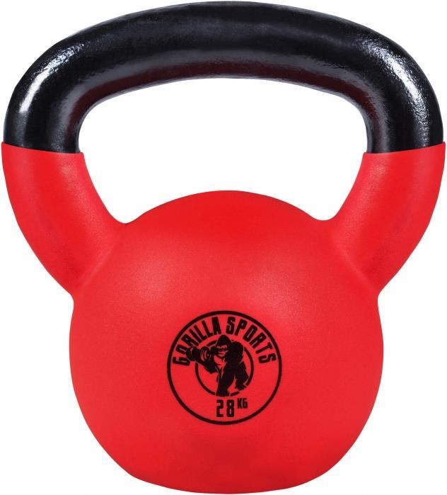 Actual product image Gorilla Sports Kettlebell (1 x 18 kg, 1 x 32 kg, 1 x 20 kg, 1 x 22 kg, 1 x 24 kg, 1 x 28 kg, 1 x 14 kg, 1 x 8 kg, 1 x 16 kg, 1 x 12 kg, 1 x 30 kg)
