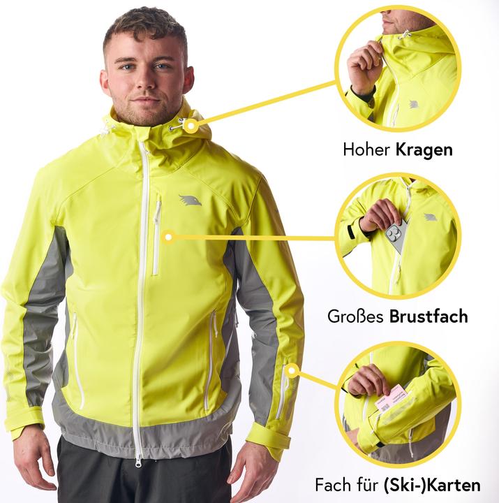 Immagine prodotto Valkental Giacca Softshell funzionale e riflettente per attività all'aperto - Uomo (S)