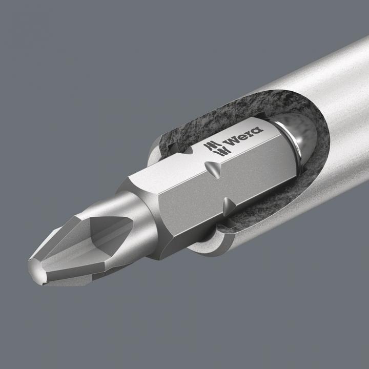 Actual product image Wera Kraftform Kompakt 28 B (slot 1 x 5.5 x 25 mm, PH2X 25mm, PH1 x 25 mm, slot 1.2 x 6.5 x 25 mm, PZ 1 x 25, Pz2x25mm)