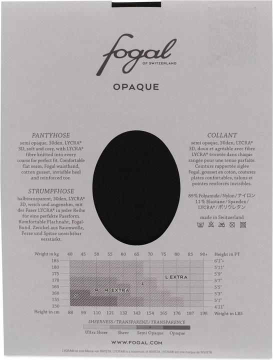 Immagine prodotto Fogal Collant "coprenti (30 DEN, 48 - 50)