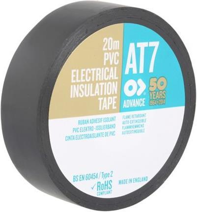 Actual product image Advance Insulating tape PVC black 19mmx20m AT7 (19 mm)
