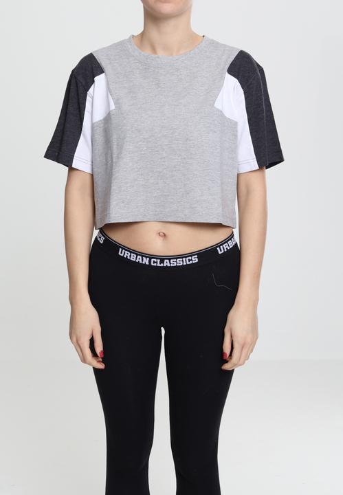 Actual product image Urban Classics Ladies 3-Tone Short Oversize Tee (XXL)