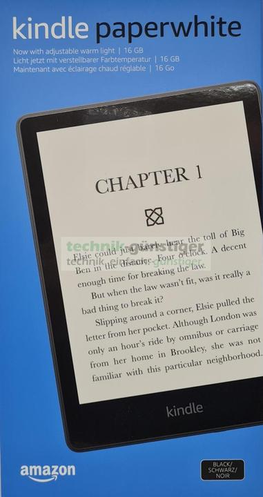 Actual product image Amazon Kindle Paperwhite (2021) eReader 16GB without special offers, 17.3 cm (6.8 inch) display,... (6.80", 16 GB, Black)