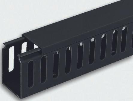 Actual product image Rs Pro Cable duct 25x30x2mm black (200 cm)