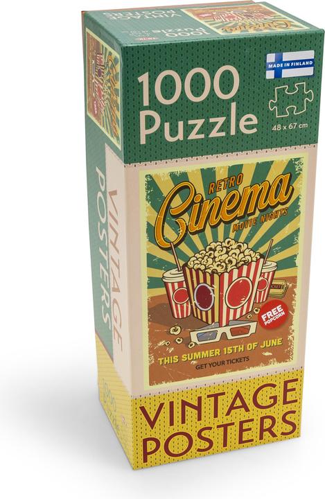 Produktbild Tactic Puzzle 1000 Vintage: Retro-Kino (1000 Teile)