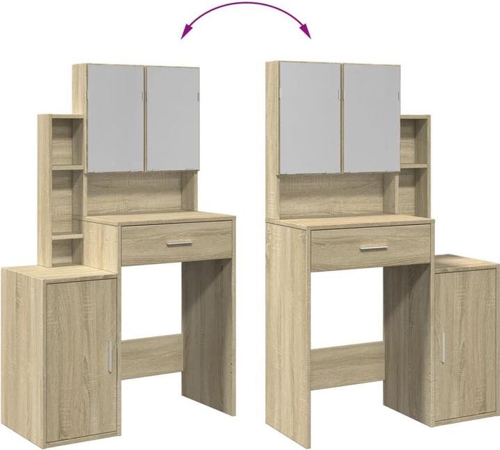 Image du produit VidaXL Coiffeuse avec armoire (80 x 35 x 132 cm)