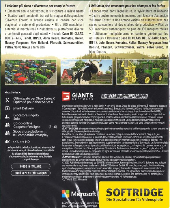 Actual product image Giants Software Farming Simulator 22 - Platinum Edition (Xbox One S, Xbox Series X, DE)