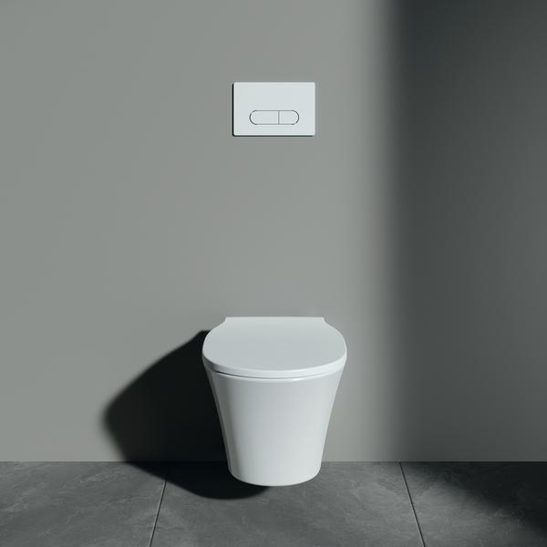 Actual product image Ideal Standard rimless low-level WC Connect Air white wall-mounted Aquablade E005401