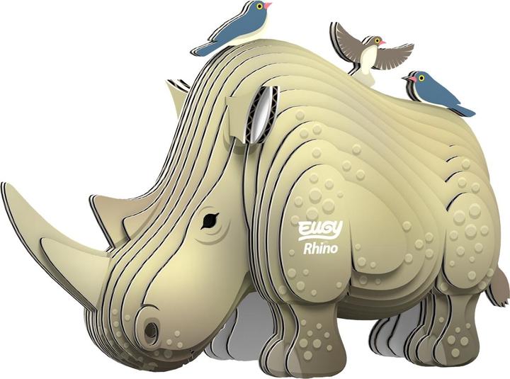 Eugy Nashorn - 3D Karton Figuren Modellbausatz