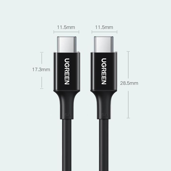 Actual product image Ugreen USB C – USB C (2 m, USB 2.0)
