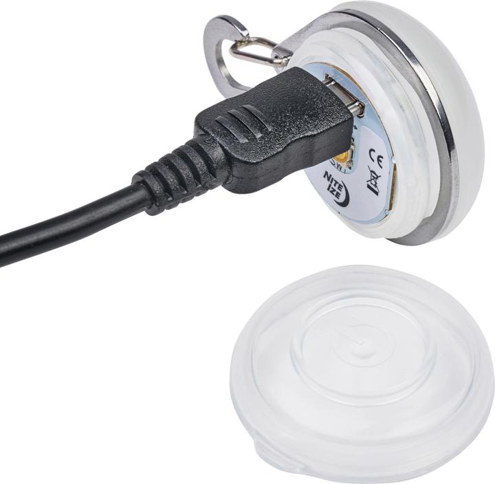 Produktbild Nite Ize SpotLit wiederaufladbare Karabinerhakenlampe - weiss