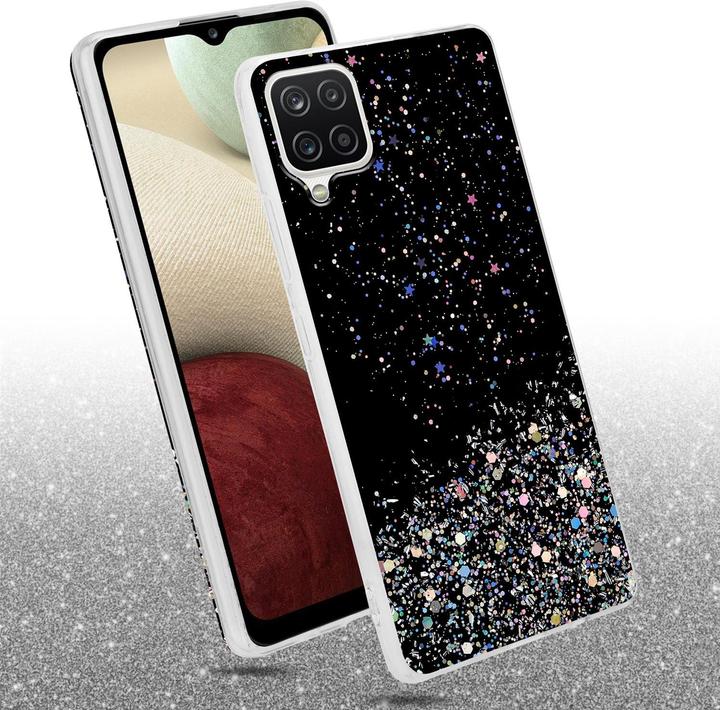 Actual product image Cadorabo TPU cover sparkling glitter (Samsung Galaxy A12, Samsung Galaxy M12)