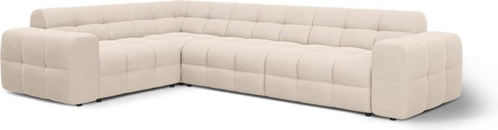 Actual product image Micadoni Velvet Left Corner Sofa, "Kendal", 6 Seats, 332x231x79Made in Europe (Corner sofa)