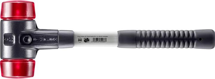 Produktbild Halder Schonhammer SIMPLEX Länge 410 mm Kopf-Ø 60 mm Fiberglas mit Gummigriff (1): hart, öl- und fettbes... (1800 g)