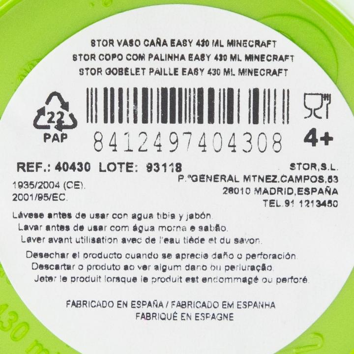 Image du produit Stor Minecraft Steve (430 ml) - Trinkbecher