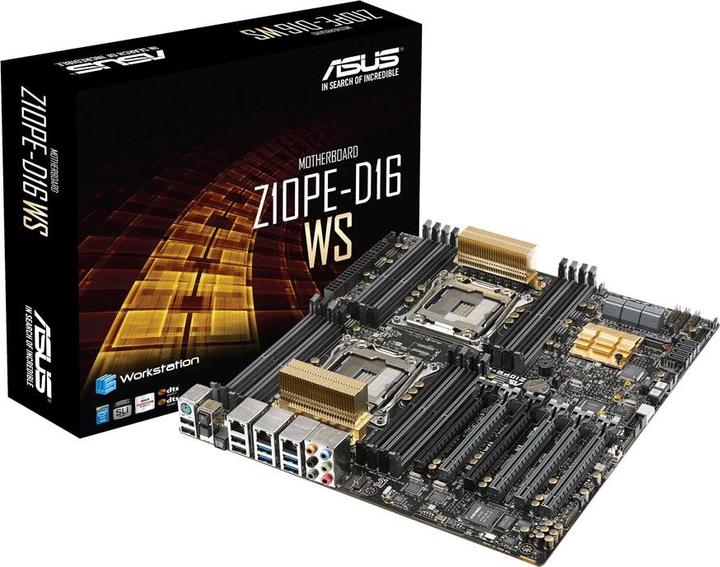 Image du produit ASUS Z10pe-D16 Ws, Eeb, Lga2011-V3 (LGA 2011-v3, Intel C612 PCH, SSI EEB)