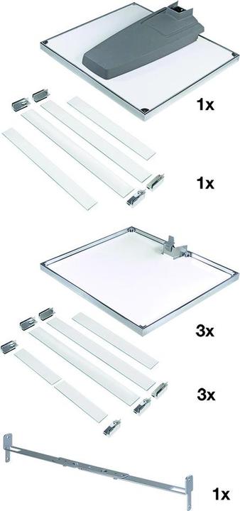 Immagine prodotto Peka Metall Set di vassoi sospesi Arena Vario (1 pz.)