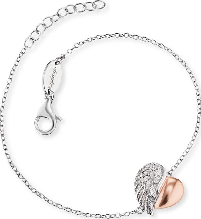 Engelsrufer Herzflügel Armband (17.50 cm, 925er Silber)