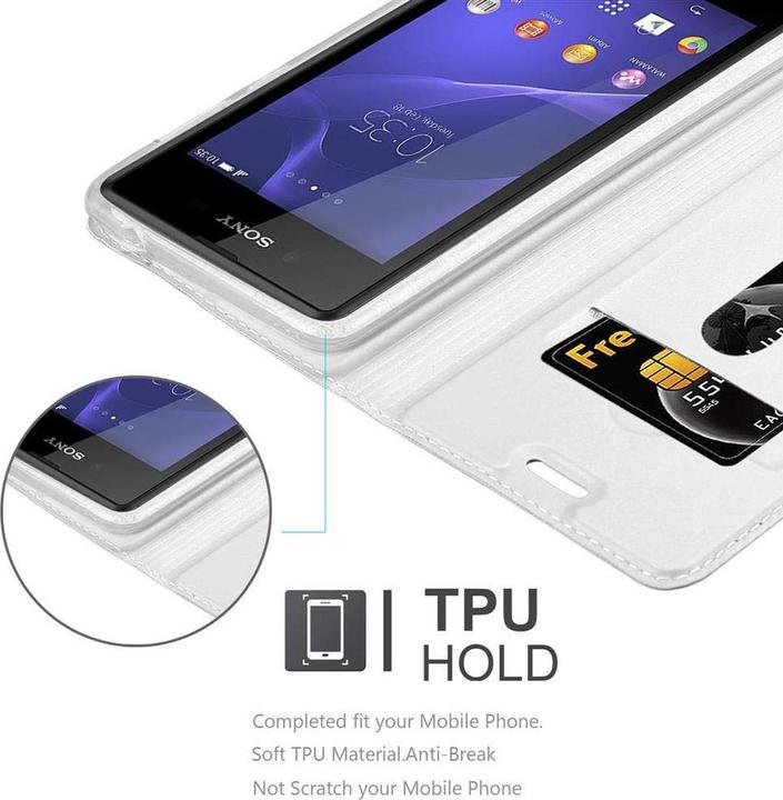 Actual product image Cadorabo Book Classy Style Cover (Sony Xperia E3)