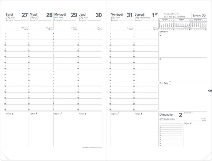 Actual product image Quo Vadis Planning SD Club 20/21 QV282067 16M black fr 18x24cm (A5, German, Spanish, French, Dutch, English)