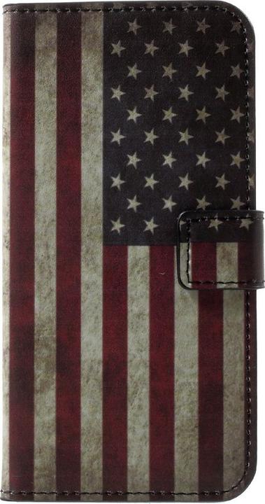 Actual product image Cover-Discount Leather Cover USA Flag (Apple iPhone X, Apple iPhone XS)