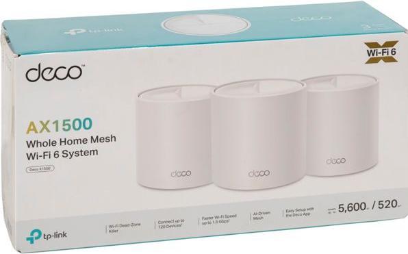 Actual product image TP-Link WL-AP Access Point Deco X1500 Mesh System 3-Pack