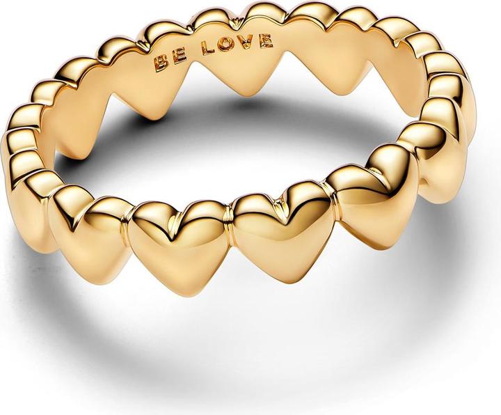 Produktbild Pandora Moments Reihe Von Herzen Ring Gold (52)
