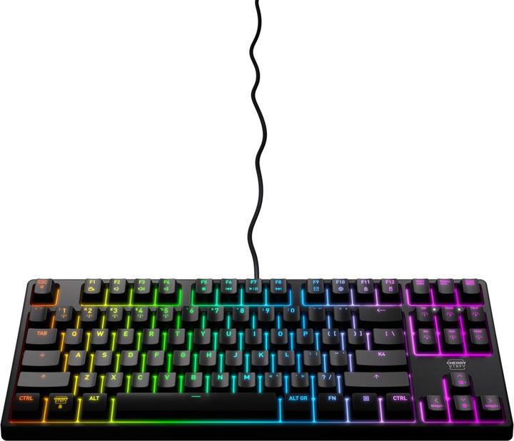 Actual product image CHERRY XTRFY K4V2 TKL keyboard, black (US, Cable)