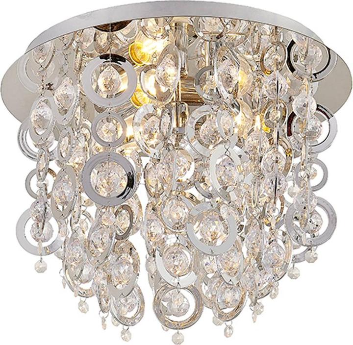 Immagine prodotto Lindby Lampada da soffitto Kisana, cromo, Ø 40 cm (40 cm)