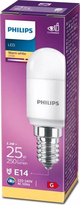 Actual product image Philips LED T25 (E14, 3.20 W, 250 lm, 1 x, G)