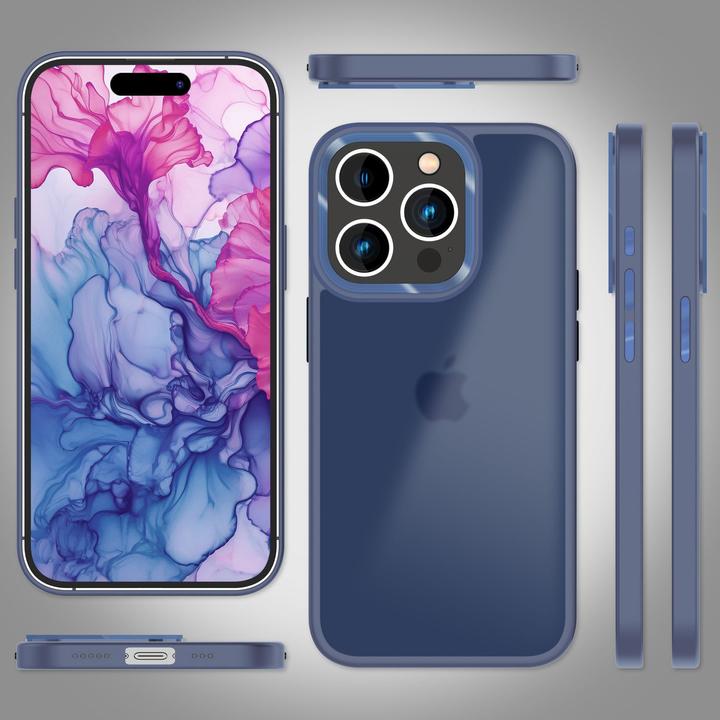 Produktbild Nalia Hybrid Hülle Matt Transparent Frosted (Apple iPhone 15 Pro)
