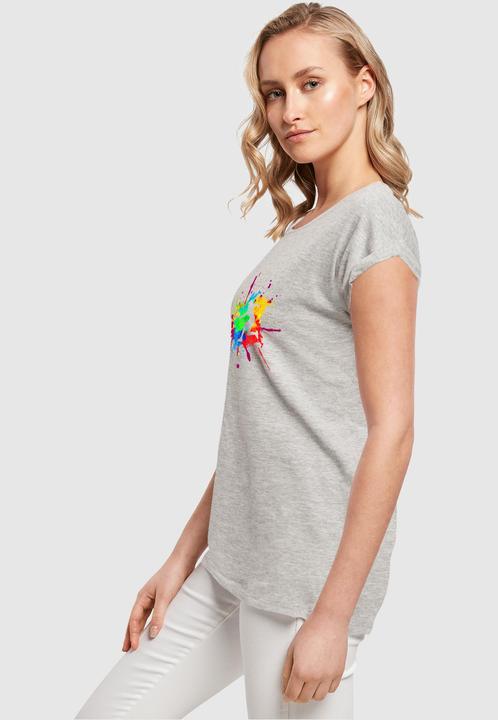 Actual product image Merchcode Ladies Colour Splash Player Extended Shoulder Tee - 116313 (L)