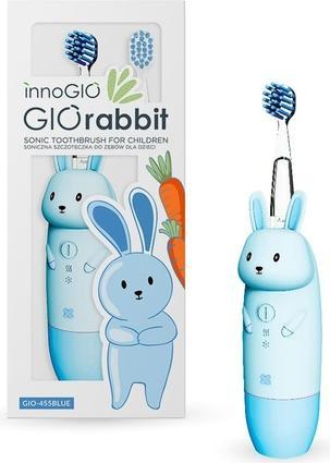 Innogio GIOrconejo Elektrische Kinderzahnbürste mit 7 LED Farben Silikongriff 4 Modi Timer 2 (Oszillierende Zahnbürste)
