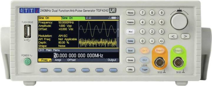 Produktbild Aim TTi TGF4242 Funktionsgenerator netzbetrieben 1 µHz - 240MHz 2-Kanal Arbiträr, Dreieck, Puls, S