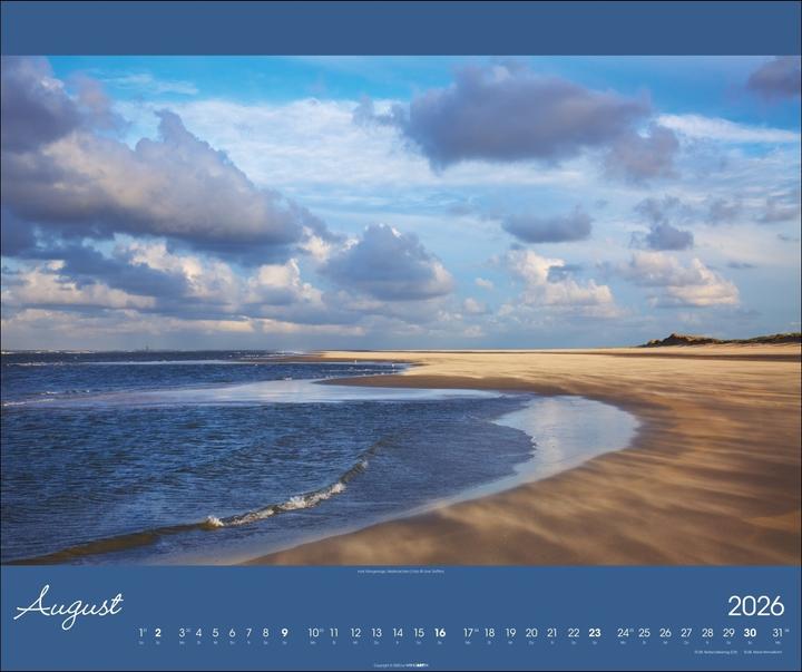 Actual product image Nordsee Kalender 2026 (55 x 46 cm, Hardcover, German)