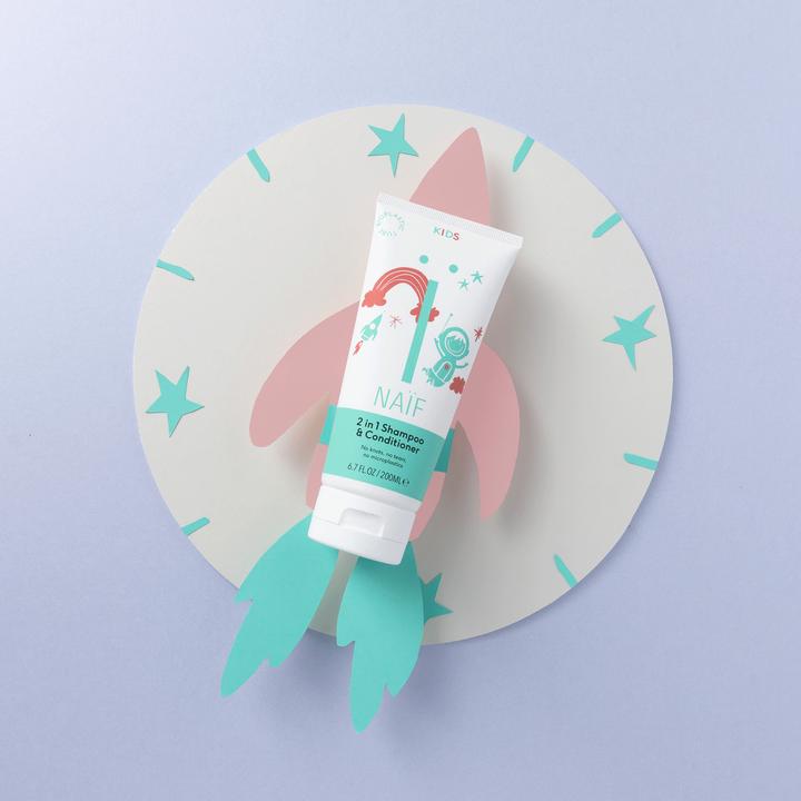 Actual product image Naïf 2 in1 Shampoo Kids (200 ml, Liquid shampoo)