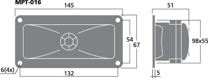 Actual product image Img Stage Line Piezo tweeter